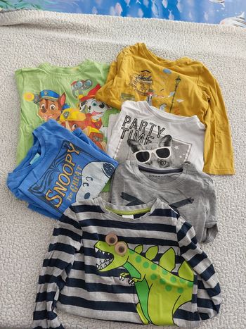 Lot 6 tee-shirts manches longues