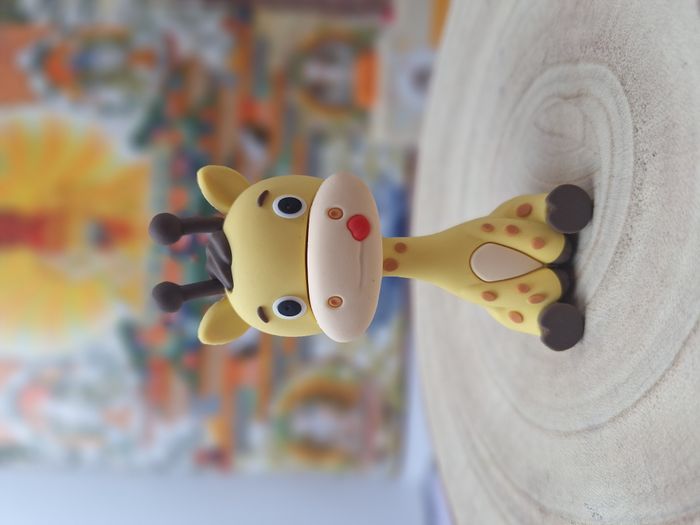 Jouet ou déco de gâteau thème jungle girafe