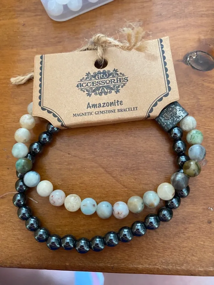 Bracelet double tours en pierre connecteur arbre de vie