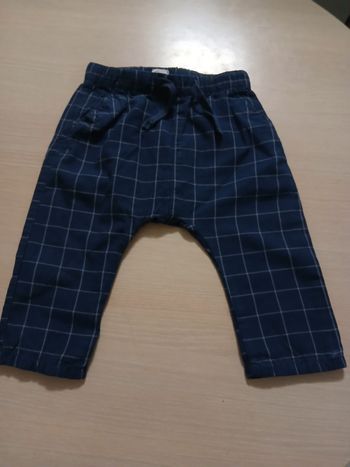 Pantalon sarouelle garcon a carreau taille 6 mois