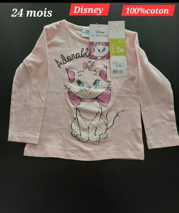 Haut Marie des aristochats fille 24mois 