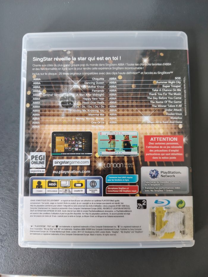 Boîtier Abba ps3 - photo numéro 3