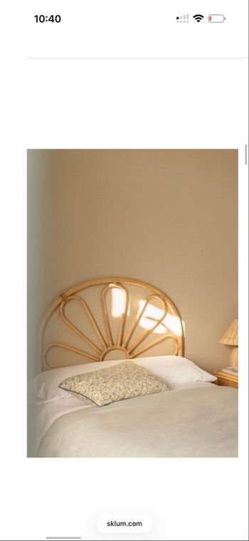 Tête de lit en rôtin 