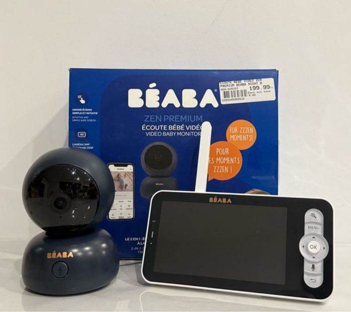 BÉABA Babyphone écoute-bébé Vidéo Zen Premium night blue.