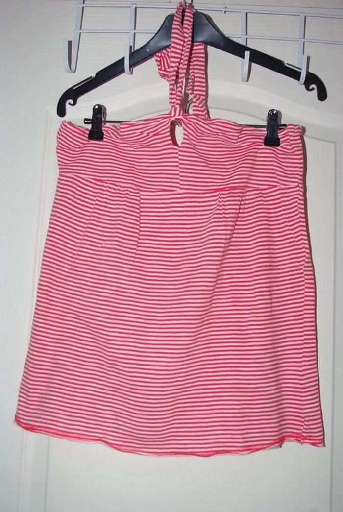 T-shirt top dos nu rayé kiabi M neuf