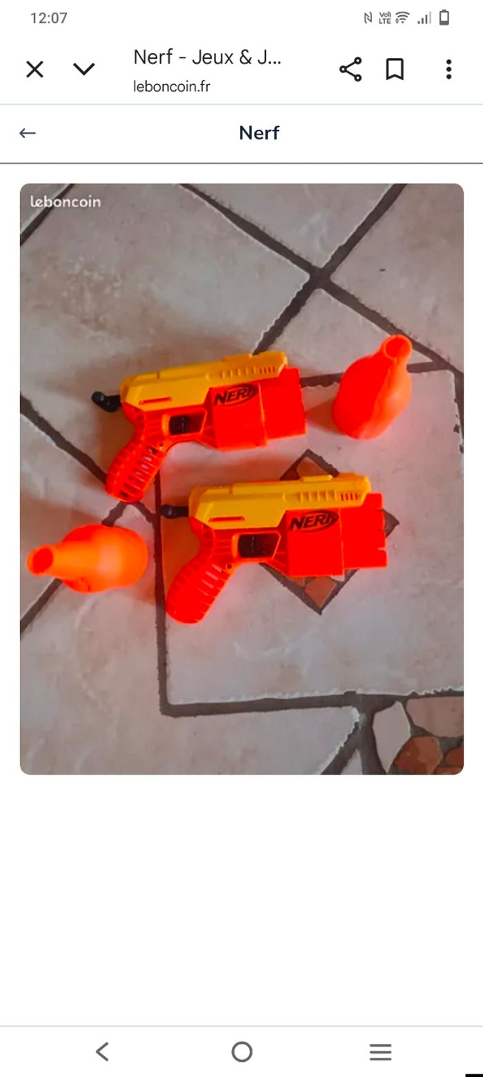 Nerf lot de 2