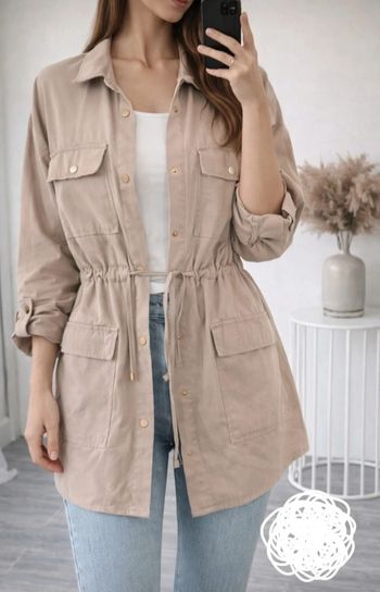 Veste légère beige Zara