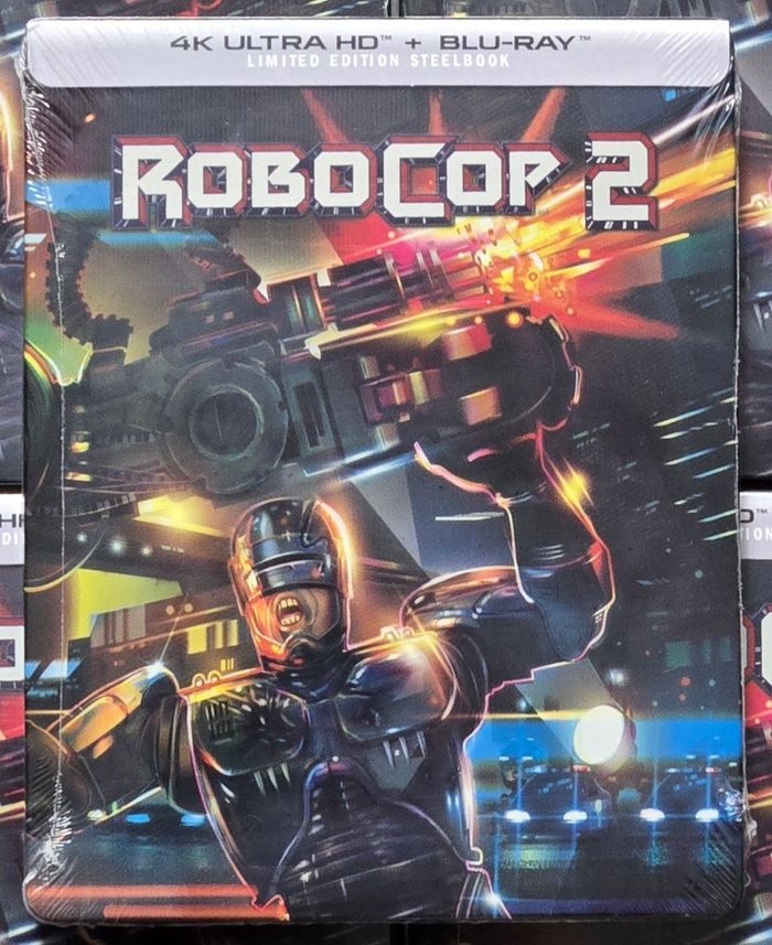 Robocop 2 Steelbook Collector Blu-Ray 4k Ultra HD (Version Américaine) neuf sous Blister