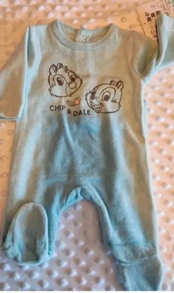 Pyjama  naissance en velours  Disney