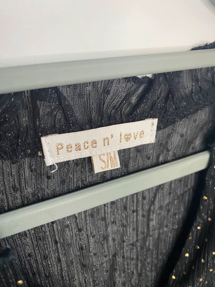 Chemisier Peace n’ love à pois - photo numéro 4
