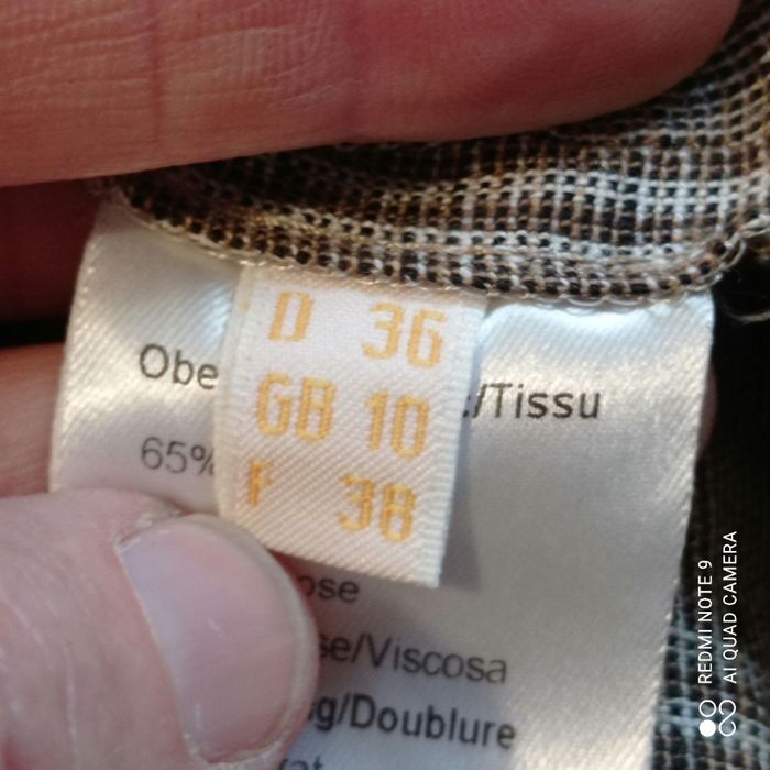 Blazer marron à carreaux t36/38 - photo numéro 8