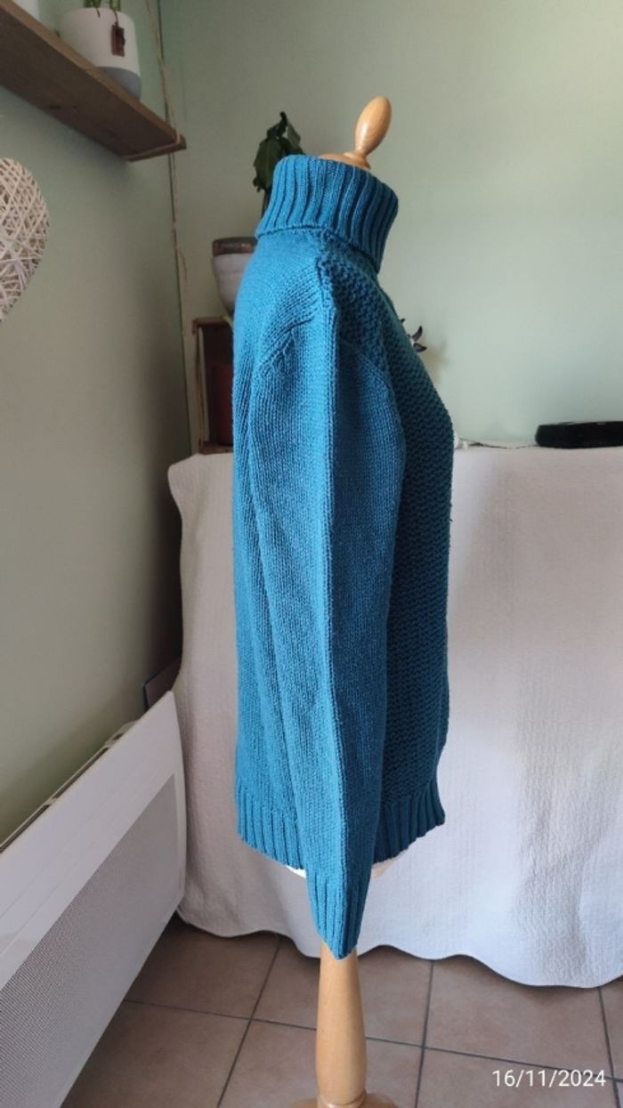 Pull à col roulé maille côtelées 36/38 - photo numéro 6