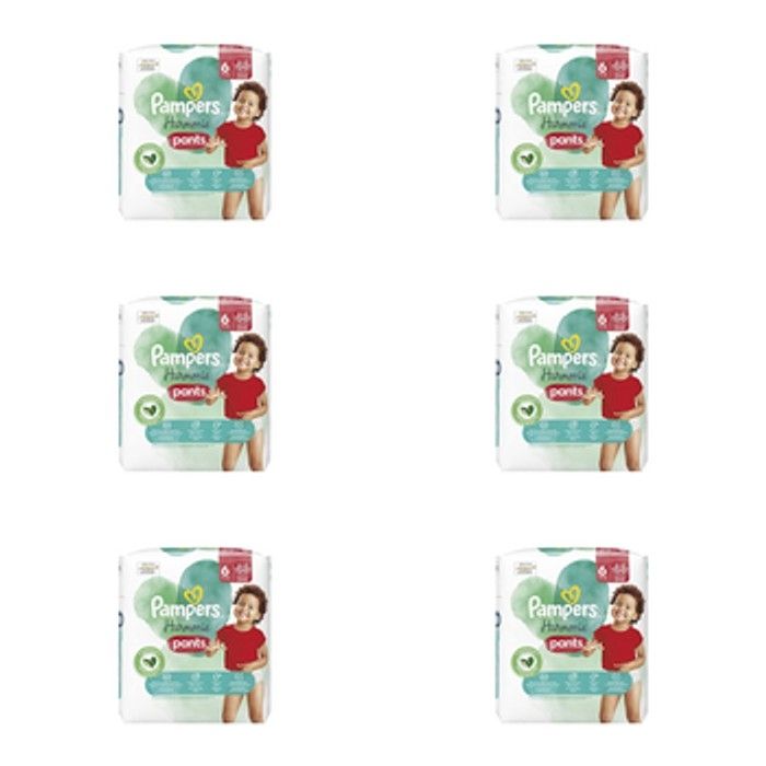 Lot de 144 Couches Pampers Harmonie Pants 15+kg Taille 6 Neuf - photo numéro 2