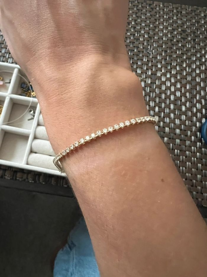 Bracelet tennis acier inoxydable - photo numéro 4