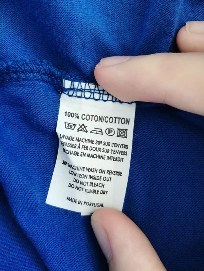Tee-shirt bleu électrique imprimé cerises dans le dos / le temps des cerises / (XS) - photo numéro 10