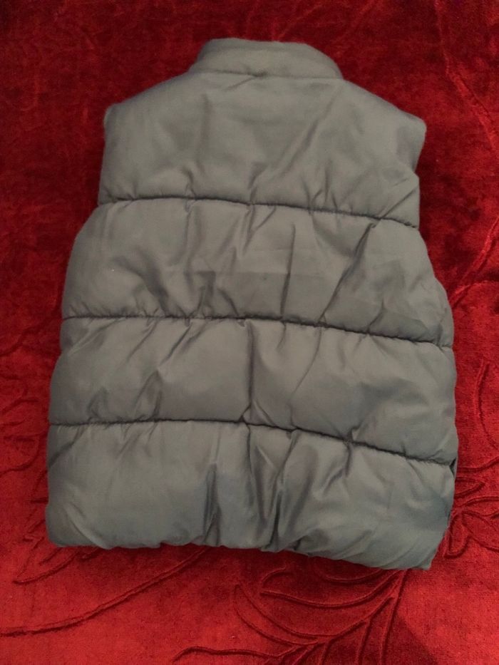 Doudoune sans manche marine doublé polaire gris - photo numéro 2