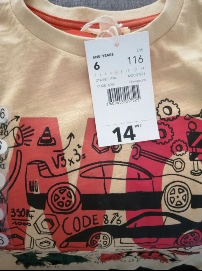 T-shirt manches longues Work DPAM 6 ans - photo numéro 9