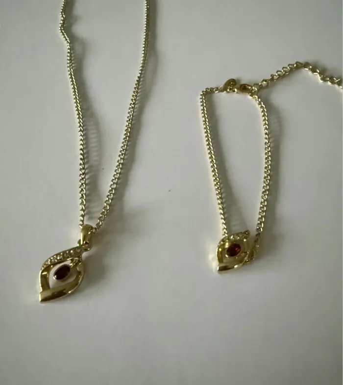 Parure collier et bracelet vintage