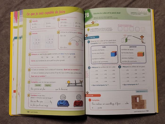 Euro Maths CP éd. 2011, Fichier de l'élève + Aide mémoire (version enseignant) Marie-Lise Peltier - photo numéro 4