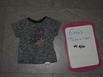 tee shirt tape à l'oeil taille 6 mois