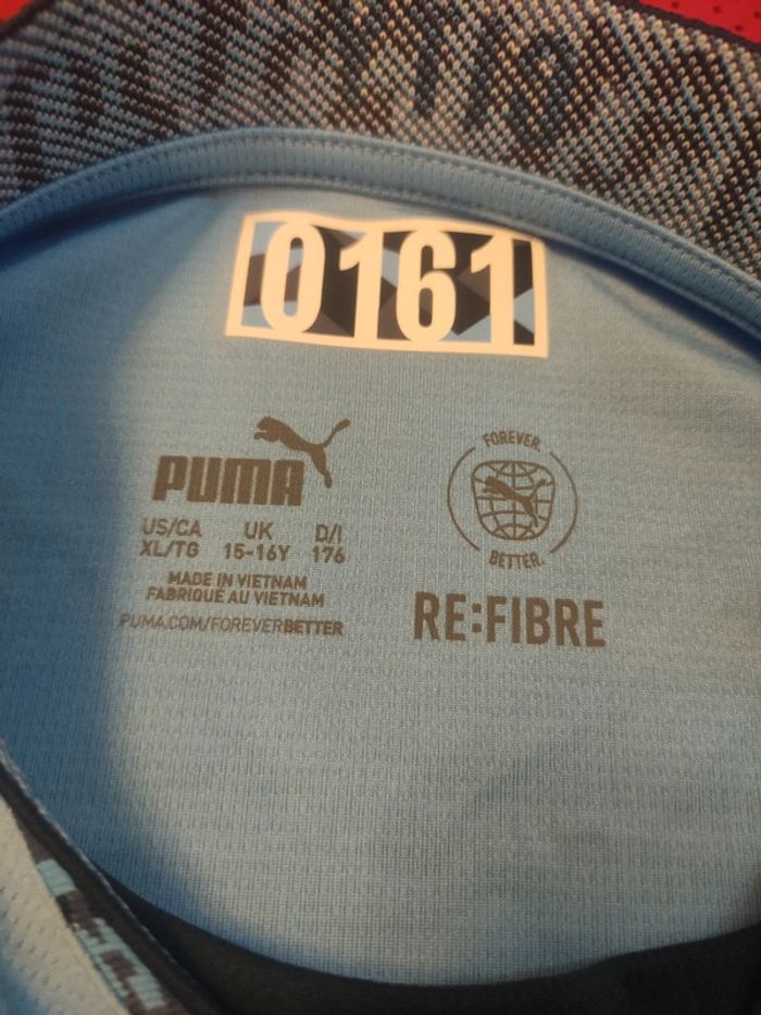 Maillot de foot Manchester City, Puma Authentique Officiel taille enfant 14/16 ans, Neuf - photo numéro 10