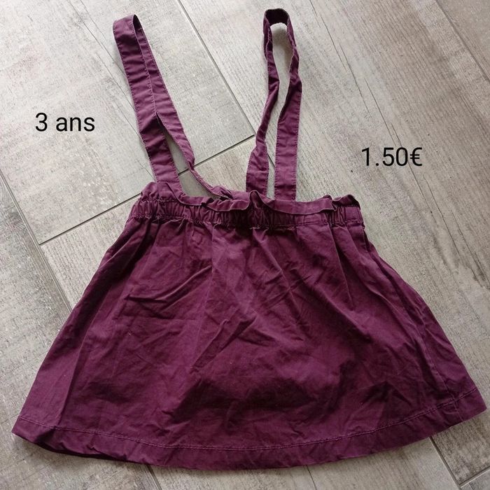 Jupe à bretelle 3 ans