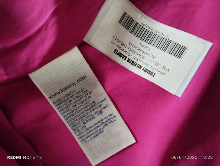 Robe chemise Tommy Hilfiger rose fushia taille 36 neuf étiquettes - photo numéro 6