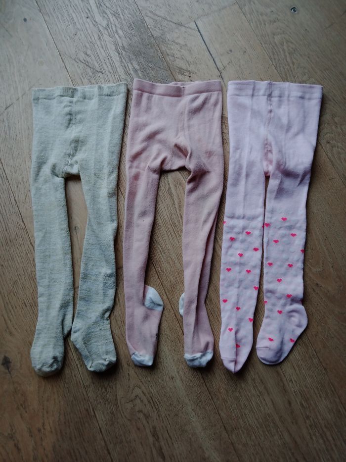 Lot de 3 collants fille – taille 36 mois - photo numéro 2