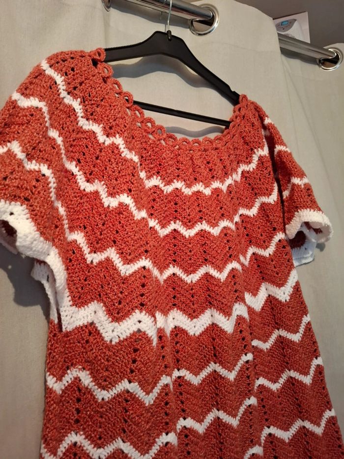 Jolie pull robe ou tunique façon tricoter femme - photo numéro 3