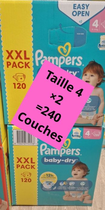 Pampers taille 4 xxl
