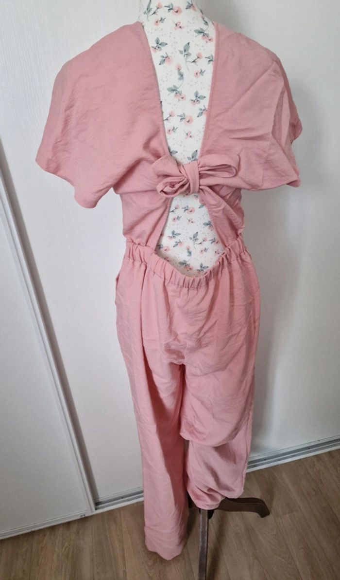 Combi pantalon rose femme - photo numéro 2