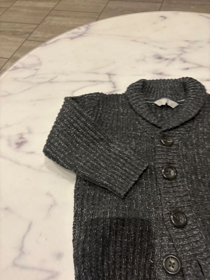 Gilet garçon gris - photo numéro 2