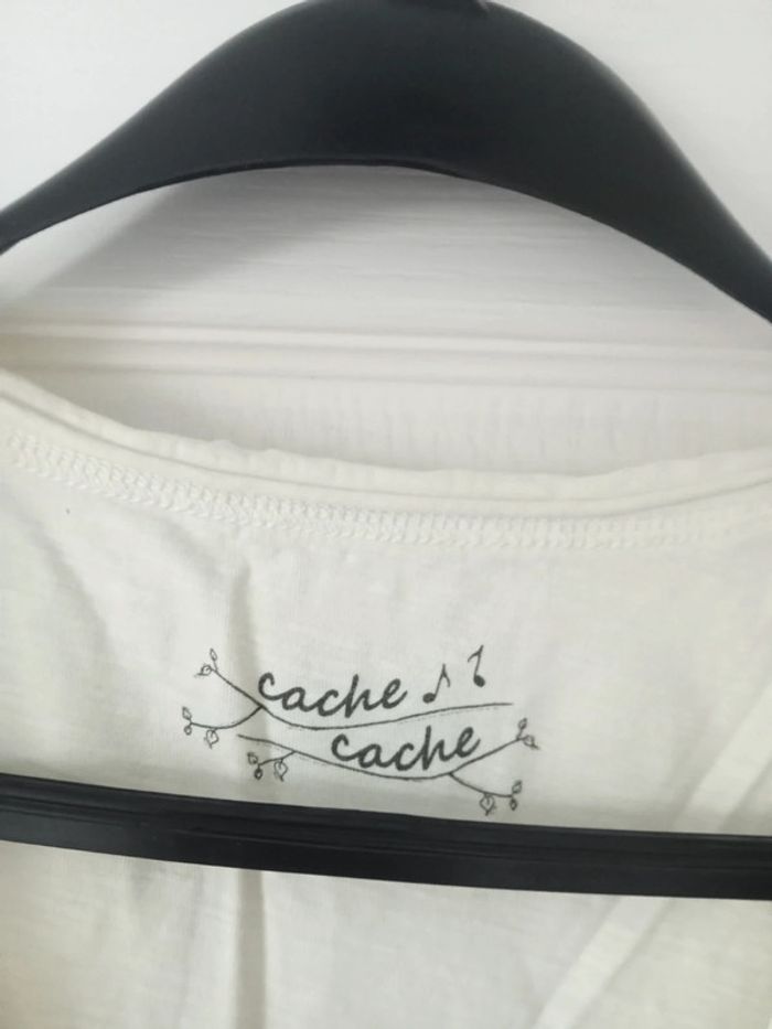 tee-shirt taille 3 cache cache courtes manches - photo numéro 2