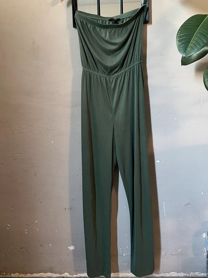 Combinaison bandeau kaki ample marqué à la taille - photo numéro 13
