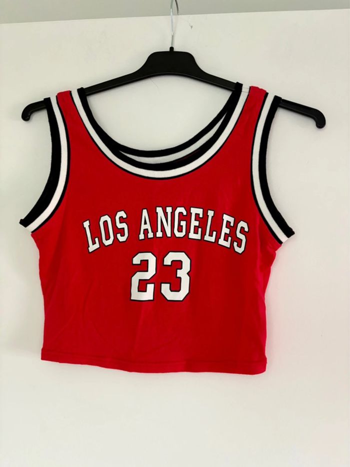 Croptop débardeur basketball Los Angeles M