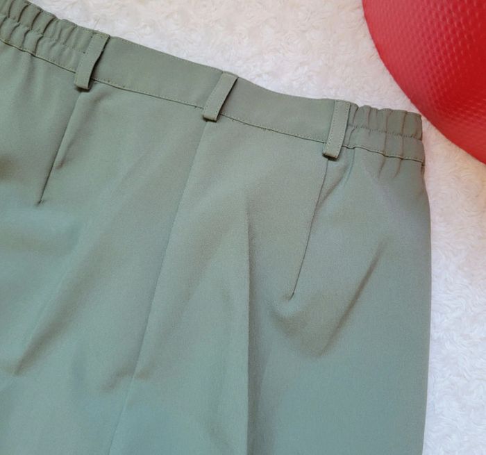 Pantalon 7/8 vert tailleur - photo numéro 6