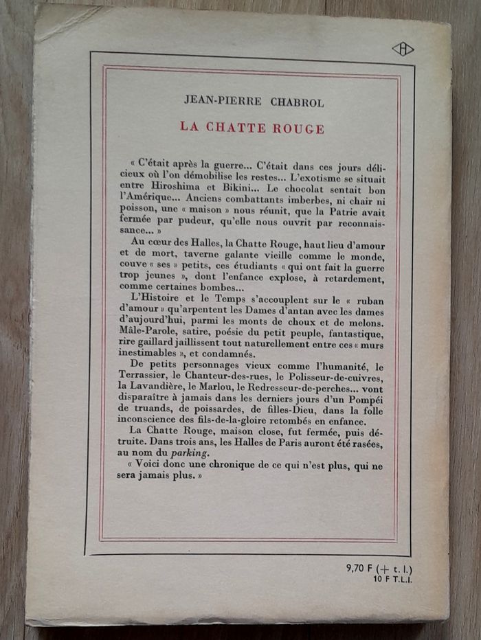 Jean-Pierre Chabrol - La chatte rouge (roman) - photo numéro 3