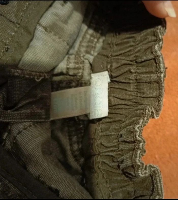 Short Bébé 6 Mois - Velours Côtelé Marron Kaki (Obaïbi) - photo numéro 3