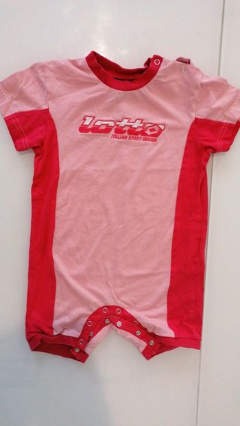 Combishort rose lotto 18mois