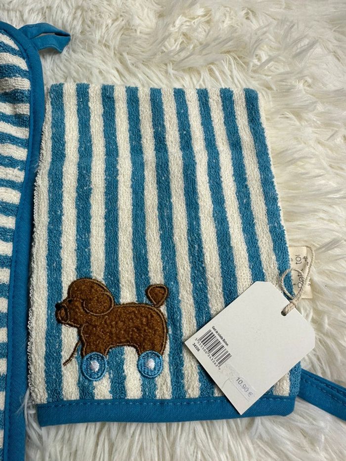 Ensemble cape de bain et gant de toilette petit toi de petit souk - photo numéro 3