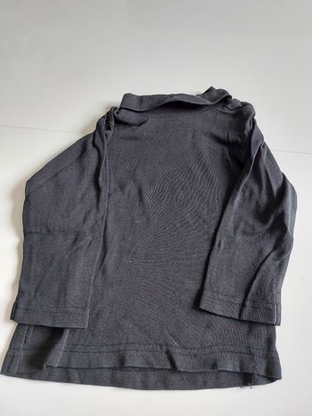 T shirt manche longue col roulé