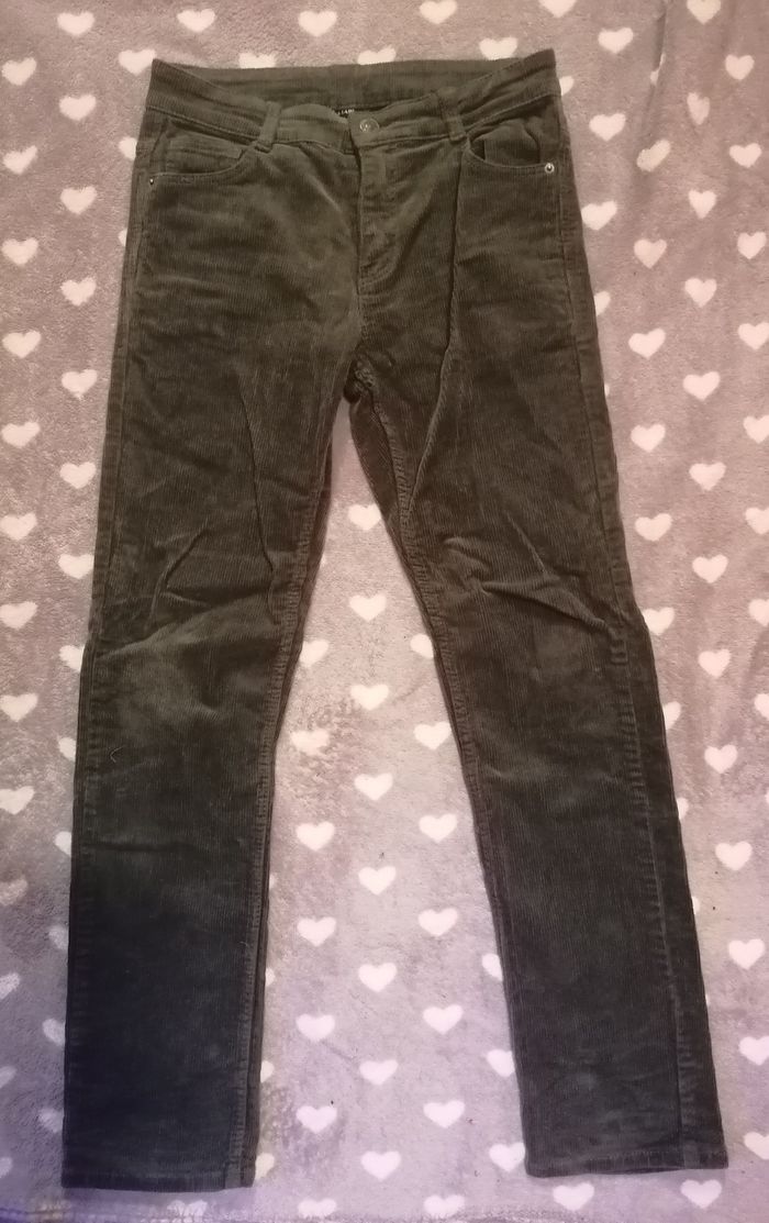 Pantalon velours 💚 garçon 12 ans - photo numéro 2