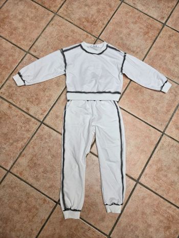 Ensemble jogging blanc