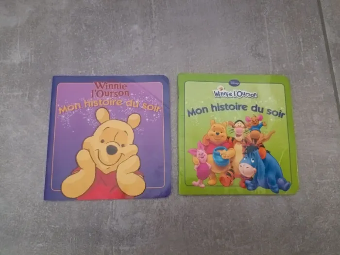 Lot de 2 livres Mon histoire du soir Winnie l'ourson Disney
