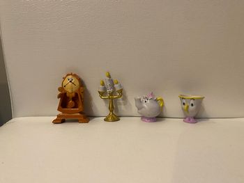 Figurine la belle et la bête : samovar- zip-lumière- big ben