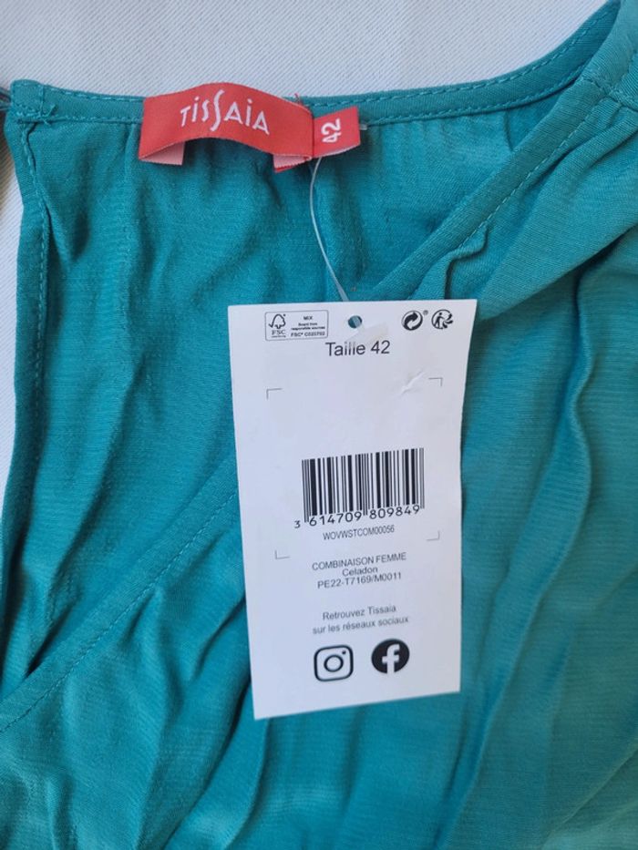 NEUF - Combinaison ÉTÉ celadon taille 42 - photo numéro 4