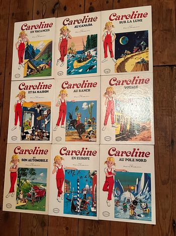 TBE - Lot de 9 Grands albums Hachette quasi intégrale Caroline livres bd Pierre Probst