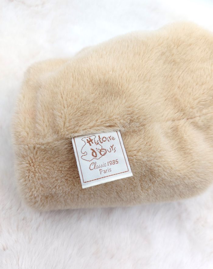 Peluche doudou marionnette lion Mario HISTOIRE D’OURS HO1227 beige marron blanc - photo numéro 3