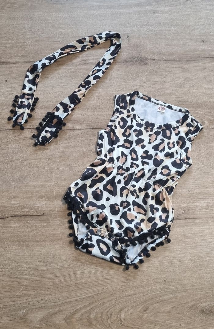 Bodie barboteuse + bandeau 36 mois