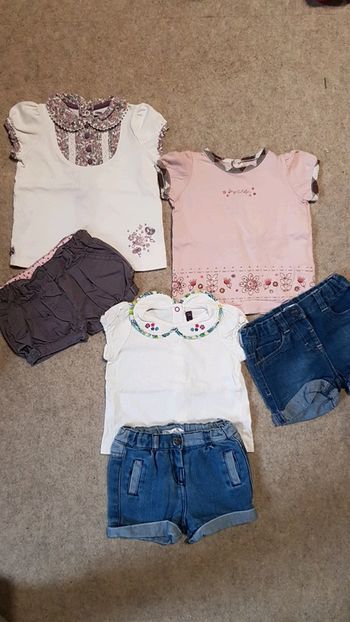Lot de 3 ensembles été fille 9 mois sergent major